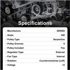 WAI 21025N Alternator - view 7