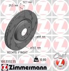 Zimmermann 100.3332.55 Disc Brake Rotor - Front or Front Right - view 2