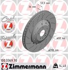 Zimmermann 100.3369.70 Disc Brake Rotor - Front - view 2