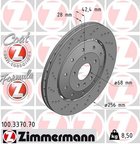 Zimmermann 100.3370.70 Disc Brake Rotor - Rear - view 2