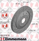 Zimmermann 100.3370.70 Disc Brake Rotor - Rear - view 1