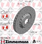 Zimmermann 100.3386.70 Disc Brake Rotor - Front - view 1