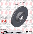 Zimmermann 100.4700.20 Disc Brake Rotor - Front - view 2