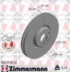 Zimmermann 150.2918.32 Disc Brake Rotor - Front Right - view 2