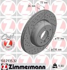 Zimmermann 150.2935.32 Disc Brake Rotor - Front - view 1