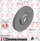 Zimmermann 150.2962.32 Disc Brake Rotor - Front Left - view 2