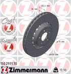 Zimmermann 150.2971.70 Disc Brake Rotor - Front Left - view 2