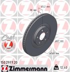 Zimmermann 150.2977.20 Disc Brake Rotor - Front Left - view 2