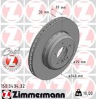 Zimmermann 150.3434.32 Disc Brake Rotor - Front - view 1