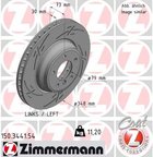 Zimmermann 150.3441.54 Disc Brake Rotor - Front or Front Left - view 1
