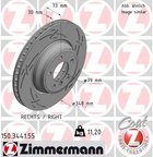 Zimmermann 150.3441.55 Disc Brake Rotor - Front or Front Right - view 1