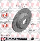 Zimmermann 150.3454.70 Disc Brake Rotor - Rear Right - view 2