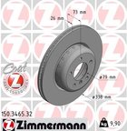 Zimmermann 150.3465.32 Disc Brake Rotor - Front - view 1