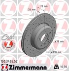 Zimmermann 150.3465.52 Disc Brake Rotor - Front - view 2