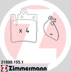 Zimmermann 21898.155.1 Disc Brake Pad Set - Rear - view 2