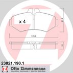 Zimmermann 23021.190.1 Disc Brake Pad Set - Rear - view 2