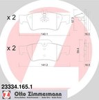 Zimmermann 23334.165.1 Disc Brake Pad Set - Front or Rear - view 3