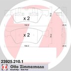 Zimmermann 23925.210.1 Disc Brake Pad Set - Front - view 3