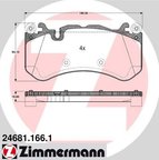 Zimmermann 24681.166.1 Disc Brake Pad Set - Front - view 2
