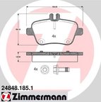 Zimmermann 24848.185.1 Disc Brake Pad Set - Rear - view 3