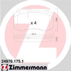 Zimmermann 24976.175.1 Disc Brake Pad Set - Front - view 3