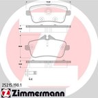 Zimmermann 25215.190.1 Disc Brake Pad Set - Rear - view 3