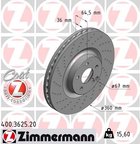 Zimmermann 400.3625.20 Disc Brake Rotor - Front - view 3