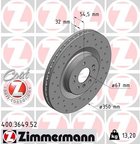 Zimmermann 400.3649.52 Disc Brake Rotor - Front - view 2