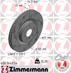 Zimmermann 400.3649.54 Disc Brake Rotor - Front Left - view 2