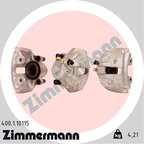 Zimmermann 400.3670.20 Disc Brake Rotor - Front - view 1