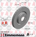 Zimmermann 400.3683.20 Disc Brake Rotor - Front - view 3