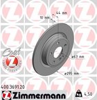 Zimmermann 400.3691.20 Disc Brake Rotor - Rear - view 3