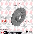 Zimmermann 400.5528.20 Disc Brake Rotor - Front - view 2