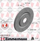 Zimmermann 400.5550.20 Disc Brake Rotor - Rear, Rear Left or Rear Right - view 2