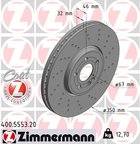 Zimmermann 400.5553.20 Disc Brake Rotor - Front Left or Front Right - view 1