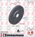 Zimmermann 400.5553.54 Disc Brake Rotor - Front - view 1