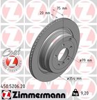 Zimmermann 450.5206.20 Disc Brake Rotor - Rear - view 2