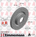Zimmermann 450.5208.52 Disc Brake Rotor - view 1