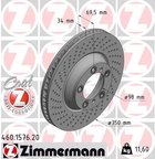 Zimmermann 460.1576.20 Disc Brake Rotor - view 1