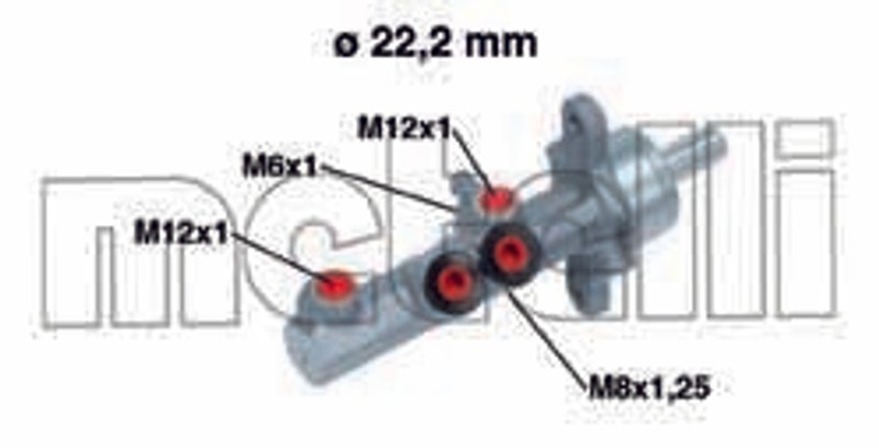 Metelli 05-0721 Brake Master Cylinder