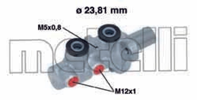 Metelli 05-0746 Brake Master Cylinder