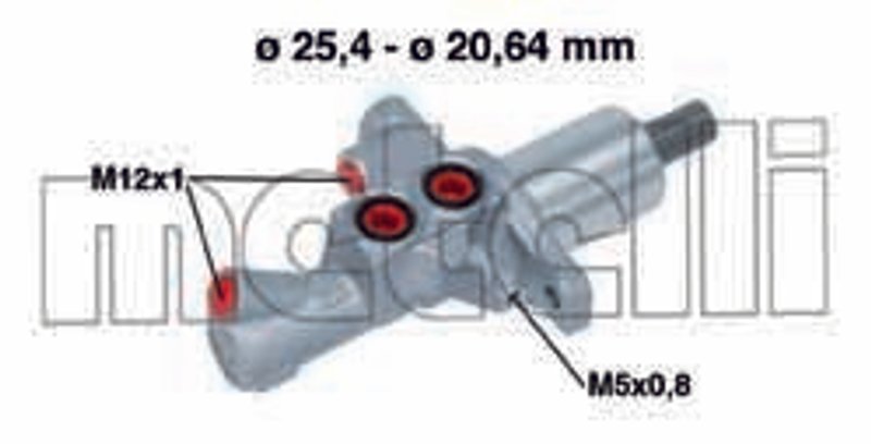 Metelli 05-0748 Brake Master Cylinder