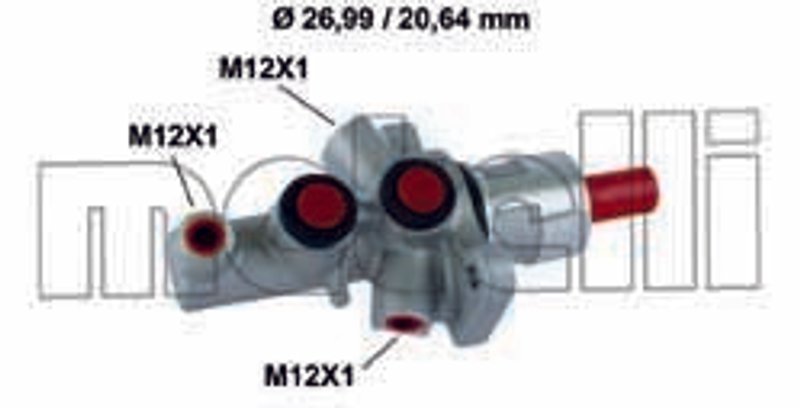 Metelli 05-0858 Brake Master Cylinder