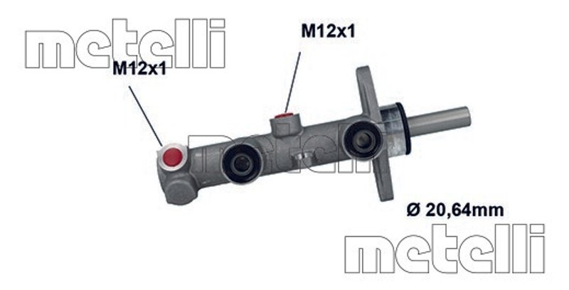Metelli 05-1123 Brake Master Cylinder