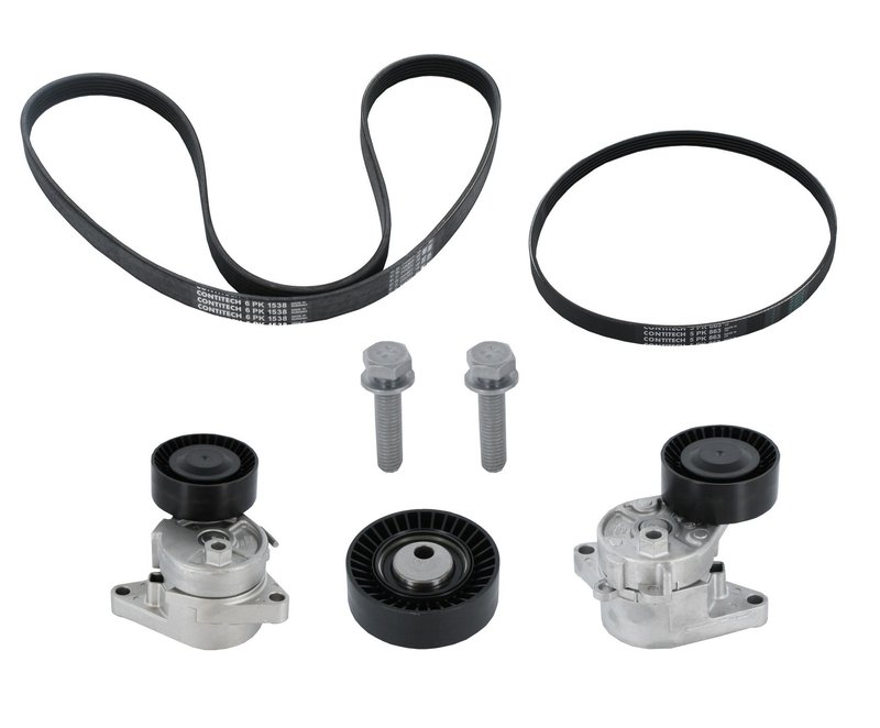 Continental ADK0023P Serpentine Belt Drive Component Kit - Accessory Drive, Alternator or  Water Pump and Power Steering