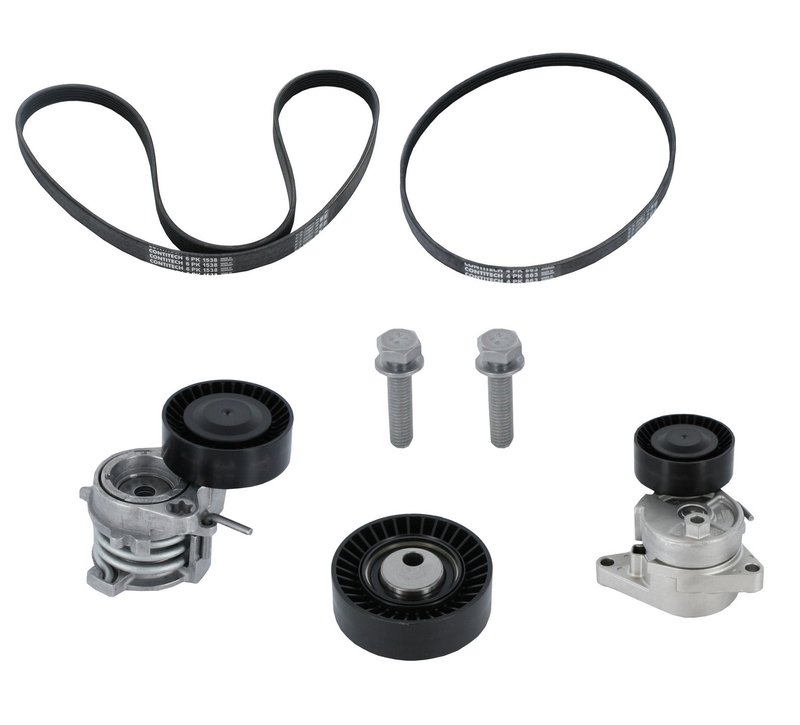 Continental ADK0046P Serpentine Belt Drive Component Kit - Accessory Drive, Alternator or  Water Pump and Power Steering