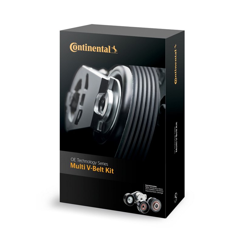 Continental K49434 Serpentine Belt Drive Component Kit - Accessory Drive