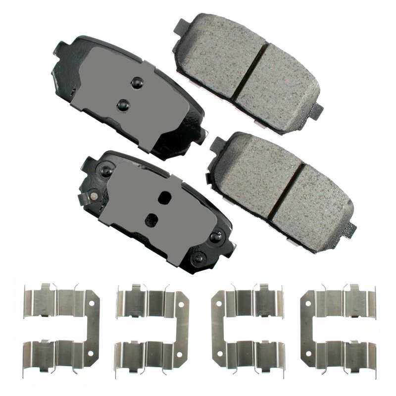 Akebono ACT1296 Disc Brake Pad Set - Rear