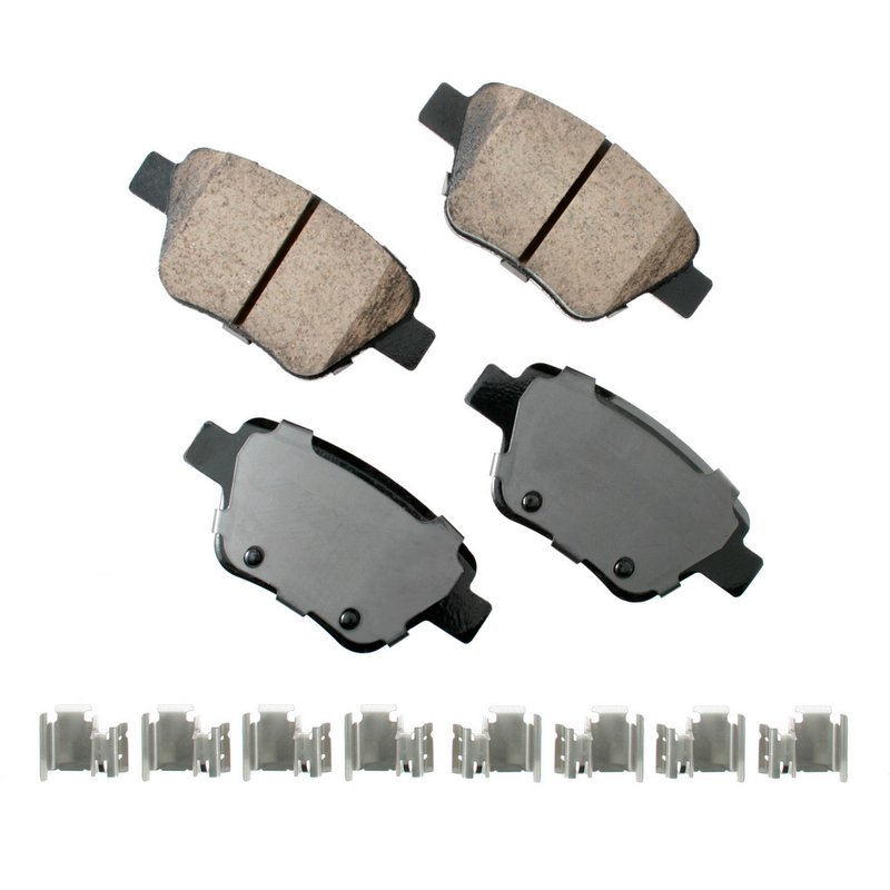 Akebono EUR1456 Disc Brake Pad Set - Rear