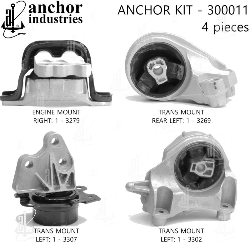 Anchor 300011 Engine Mount Kit